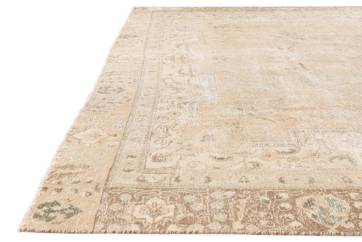 Detail image of 9' 1 x 12' 3 Hand Knotted Ultra Vintage Persian Wool Rug