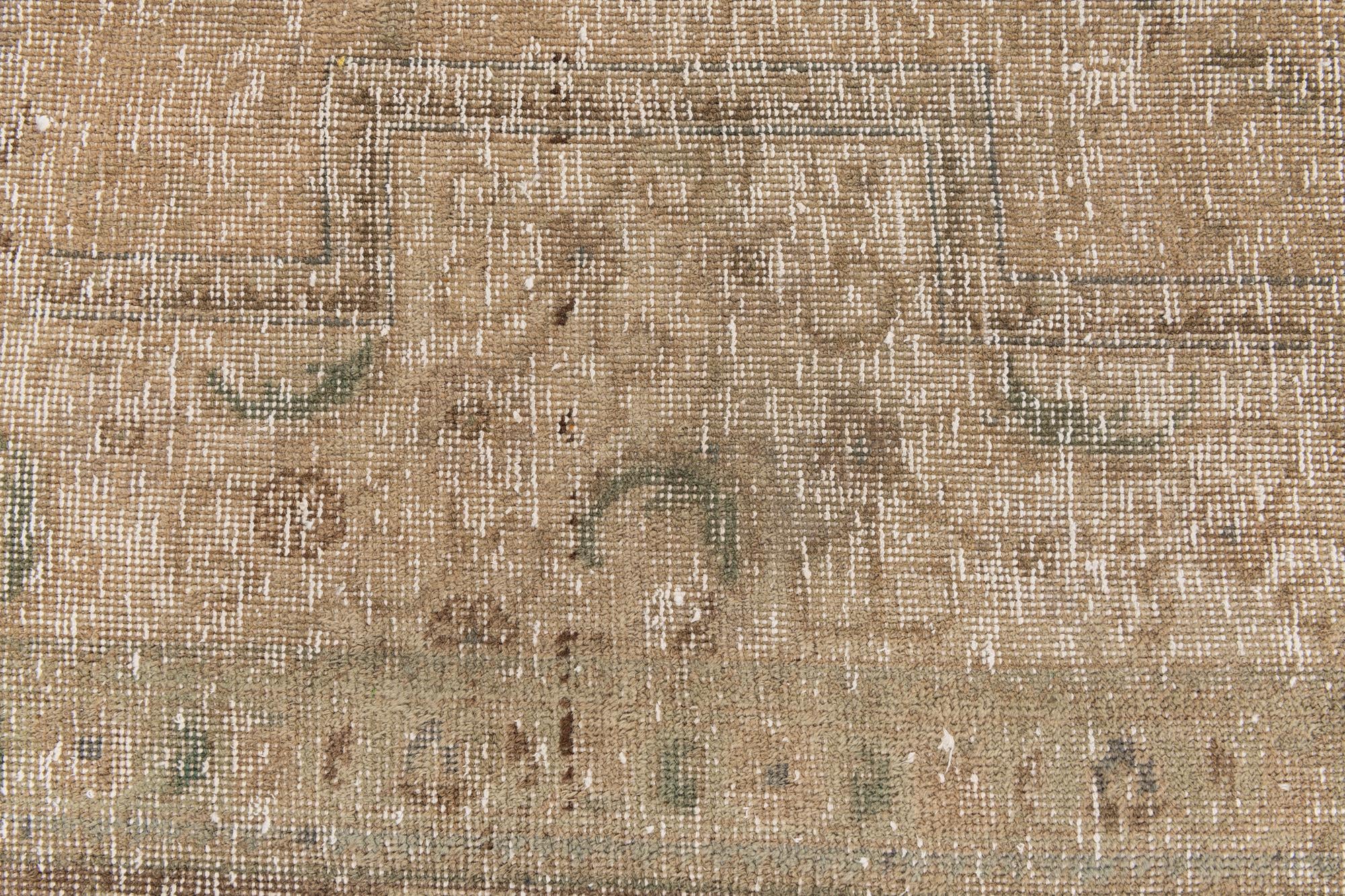 9' 1 x 12' 3 Hand Knotted Ultra Vintage Persian Wool Rug