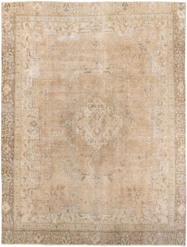 9' 1 x 12' 3 Hand Knotted Ultra Vintage Persian Wool Rug