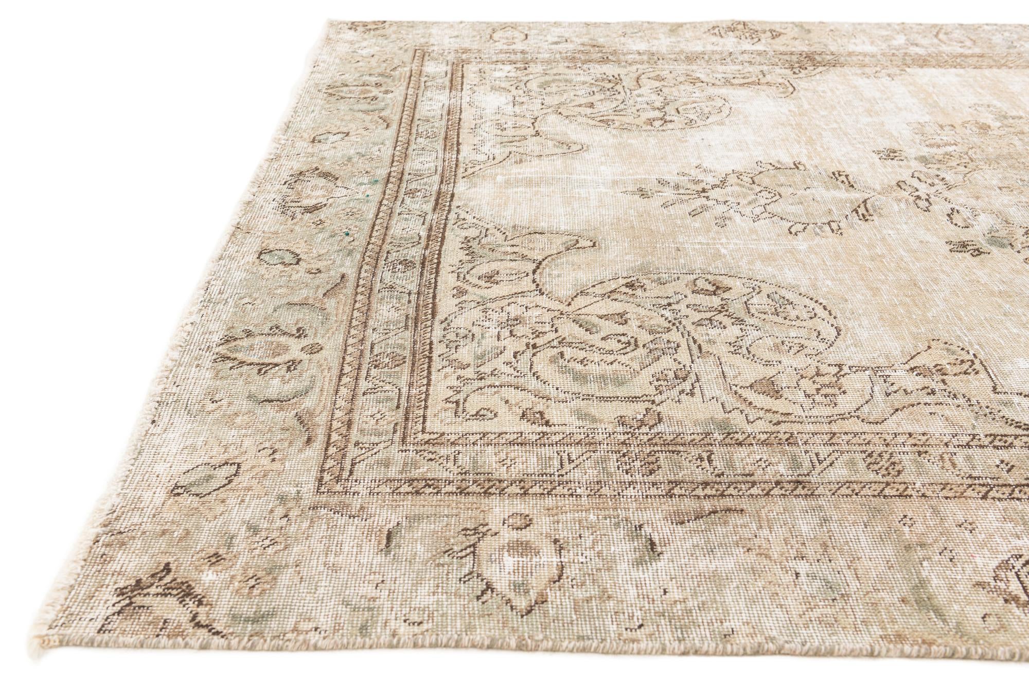 175cm x 265cm anudado a mano Ultra Vintage Alfombra Persa Lana