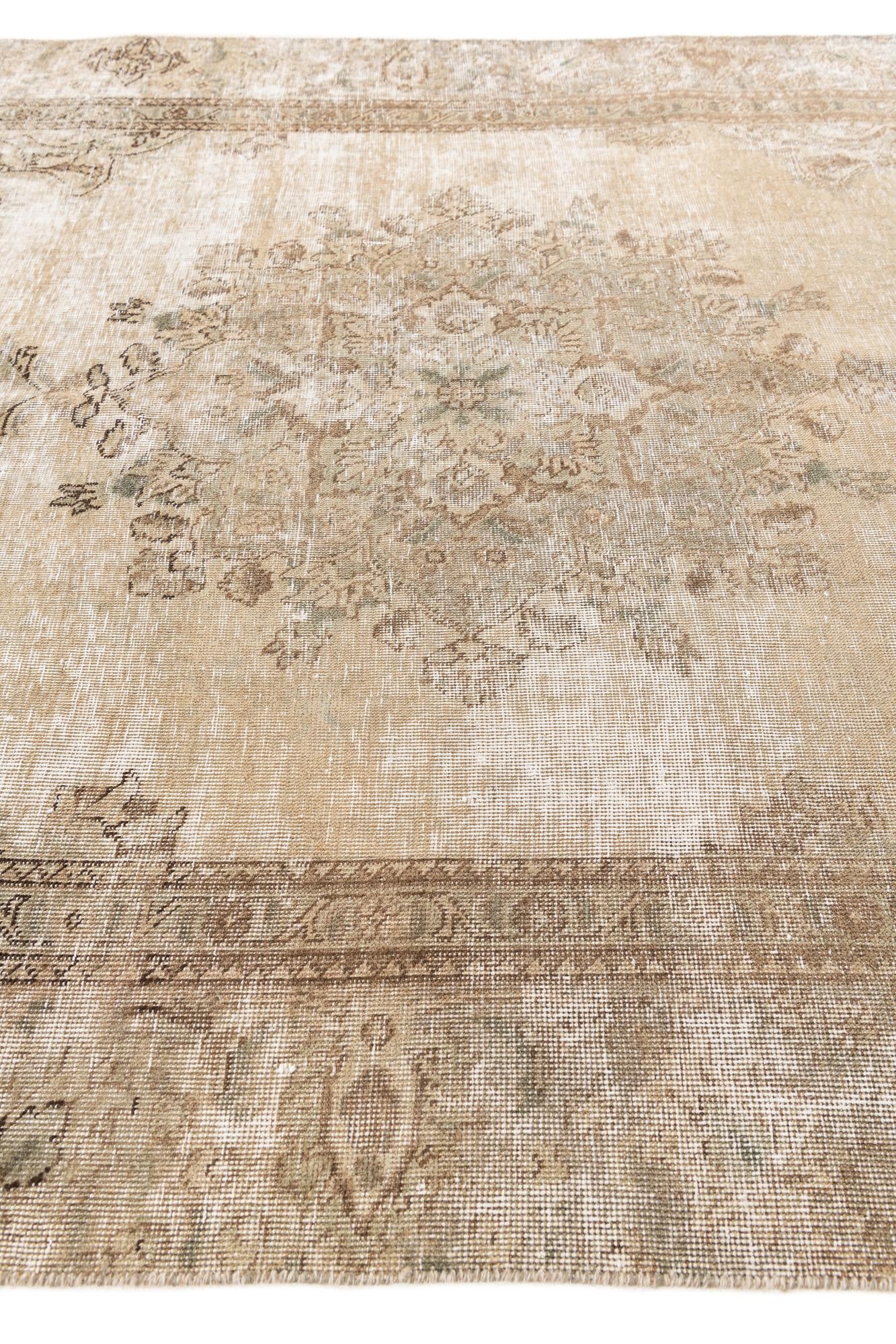 175cm x 265cm anudado a mano Ultra Vintage Alfombra Persa Lana