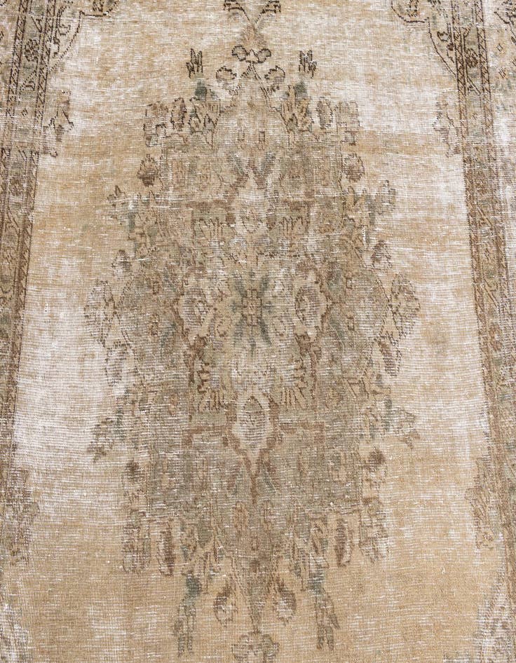 Detail image of 5' 9 x 8' 8  Hand Knotted Ultra Vintage Persian Wool Rug