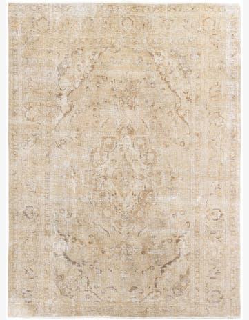 7' 5 x 10' 1 Hand Knotted Ultra Vintage Persian Wool Rug
