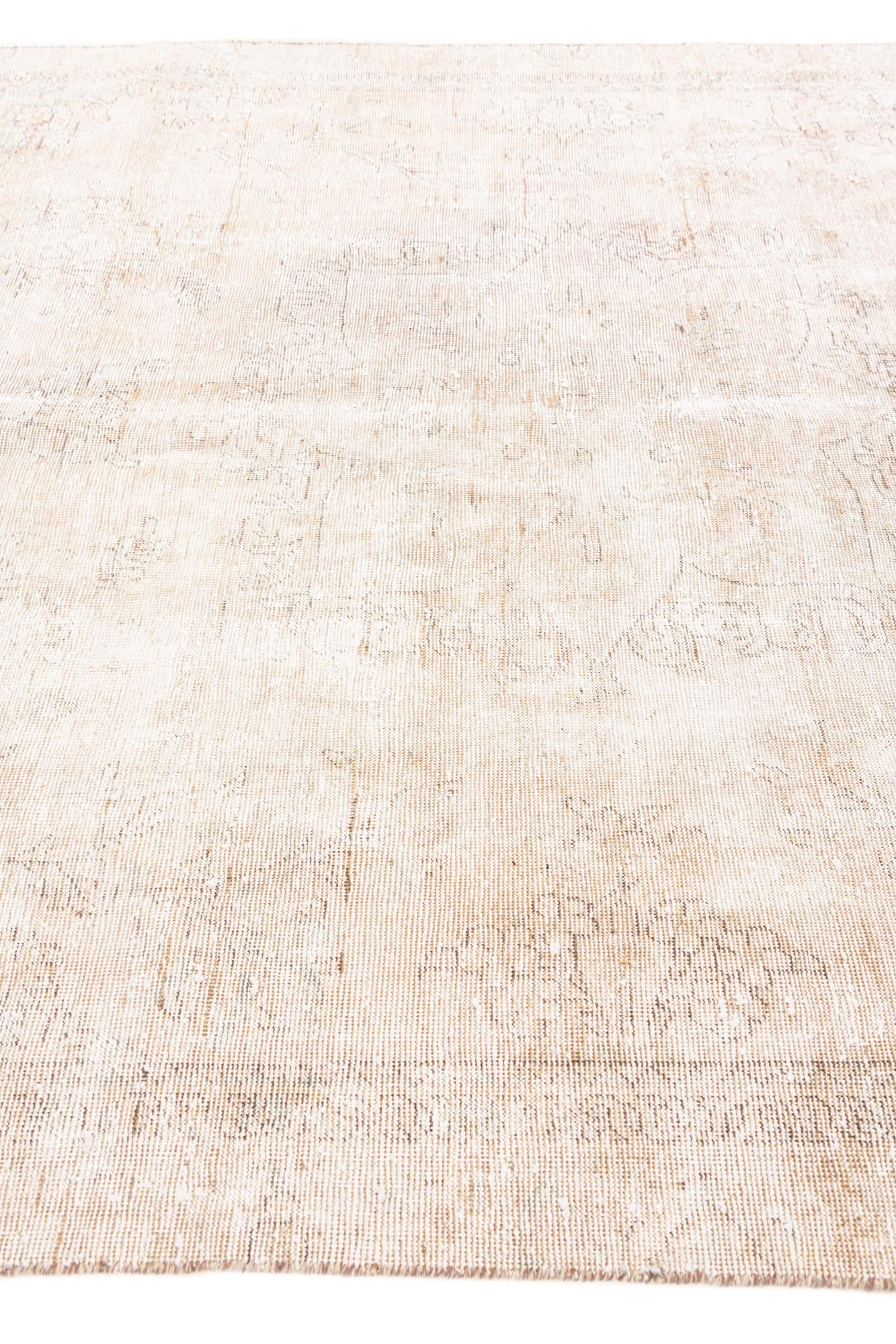 5' 10 x 9' 9 Hand Knotted Ultra Vintage Persian Wool Rug