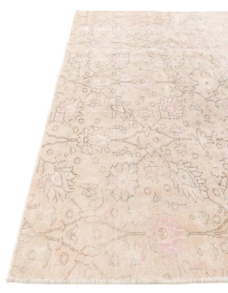 Detail image of 6' 5 x 9' Hand Knotted Ultra Vintage Persian Wool Rug