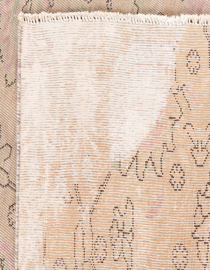 Detail image of 6' 5 x 9' Hand Knotted Ultra Vintage Persian Wool Rug