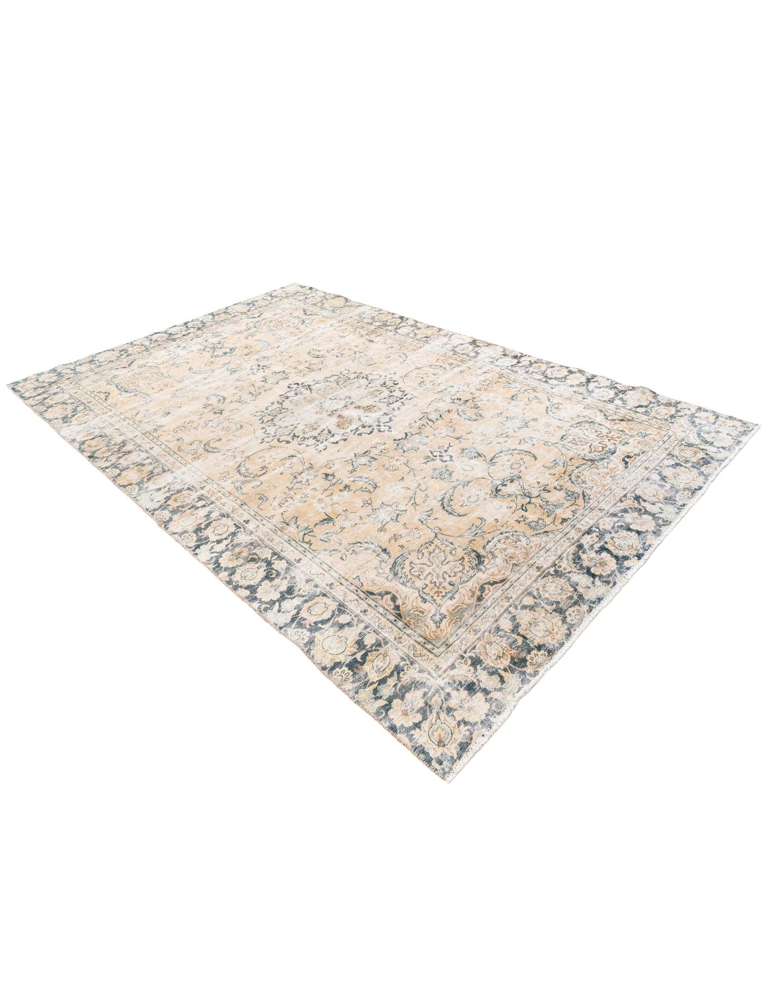 6' 6 x 10' Hand Knotted Ultra Vintage Persian Wool Rug