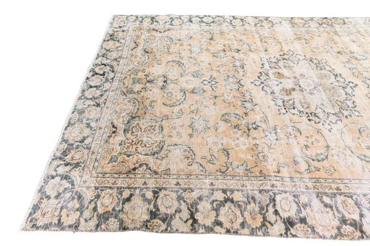 6' 6 x 10' Hand Knotted Ultra Vintage Persian Wool Rug