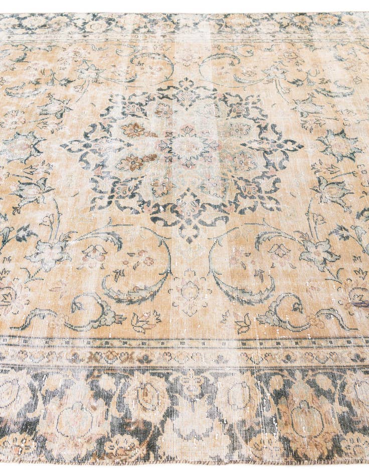 Detail image of 6' 6 x 10'  Hand Knotted Ultra Vintage Persian Wool Rug