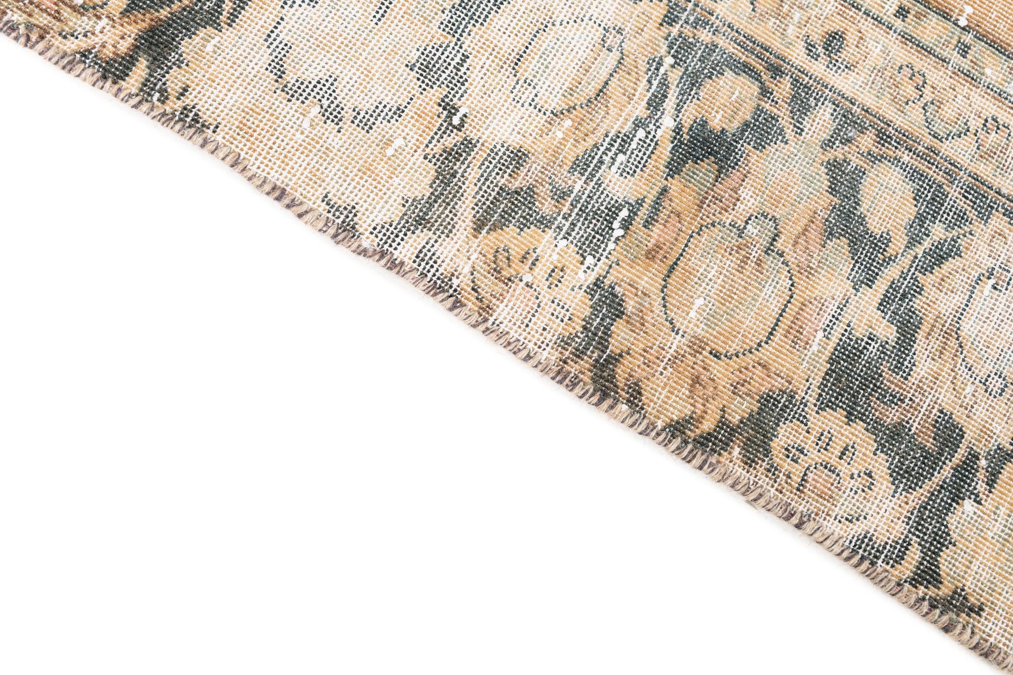 6' 6 x 10' Hand Knotted Ultra Vintage Persian Wool Rug