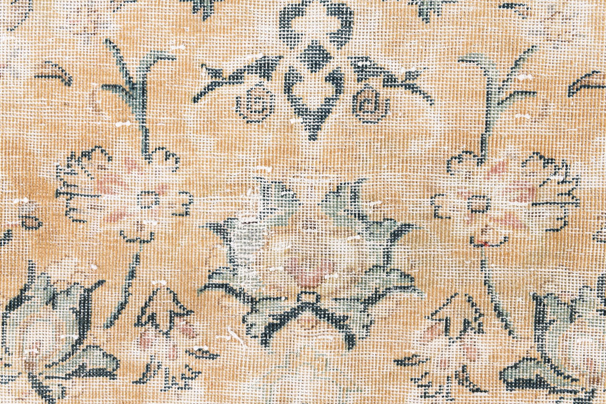 6' 6 x 10' Hand Knotted Ultra Vintage Persian Wool Rug