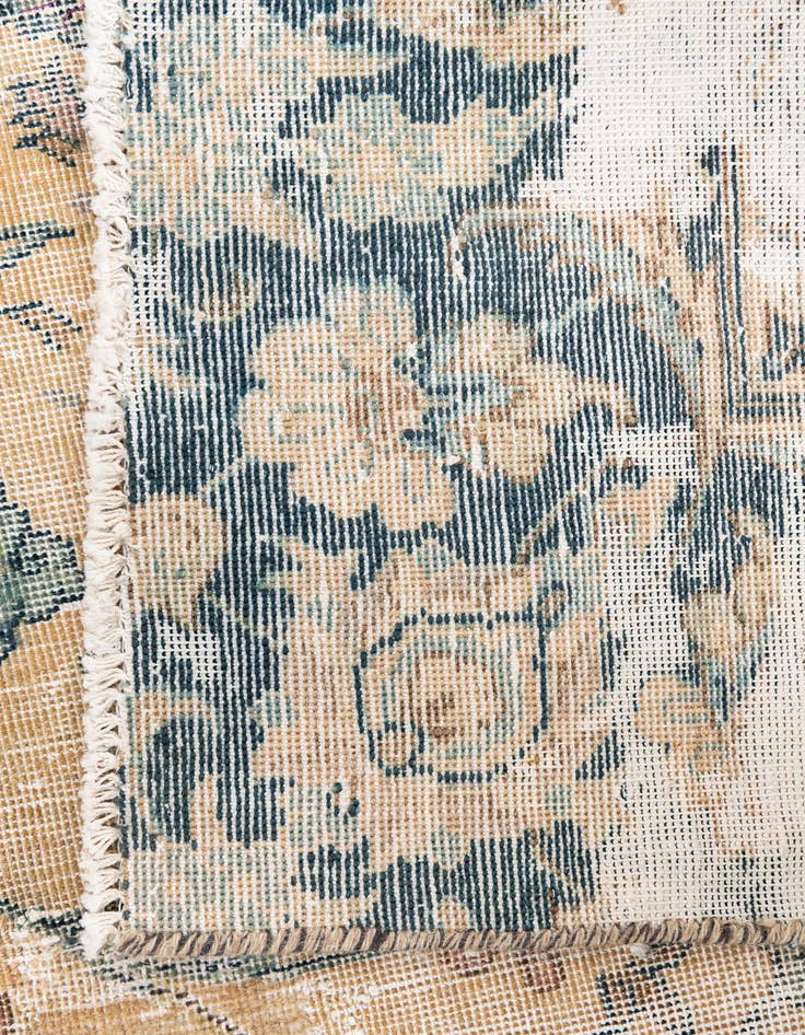 Detail image of 6' 6 x 10'  Hand Knotted Ultra Vintage Persian Wool Rug