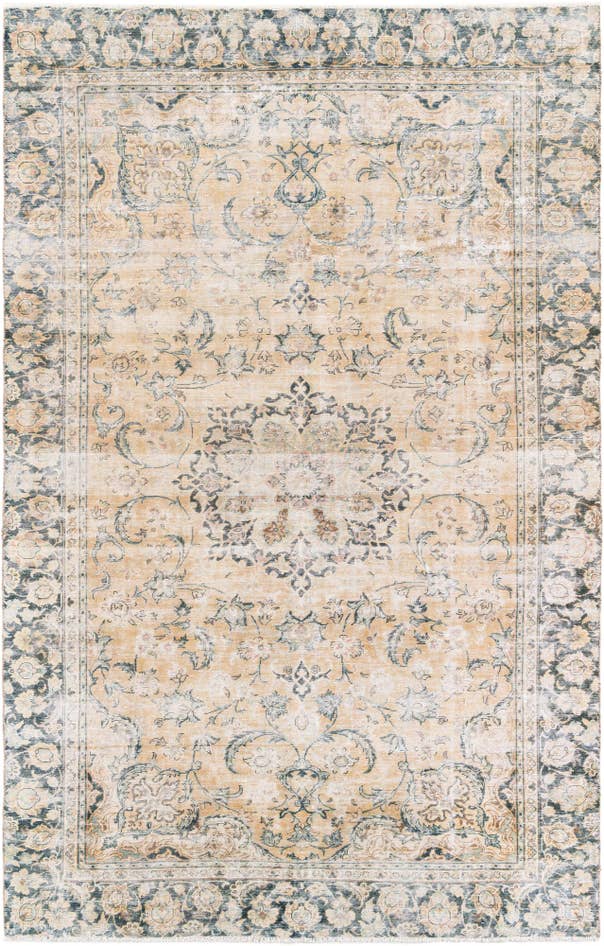 Detail image of 6' 6 x 10' Hand Knotted Ultra Vintage Persian Wool Rug