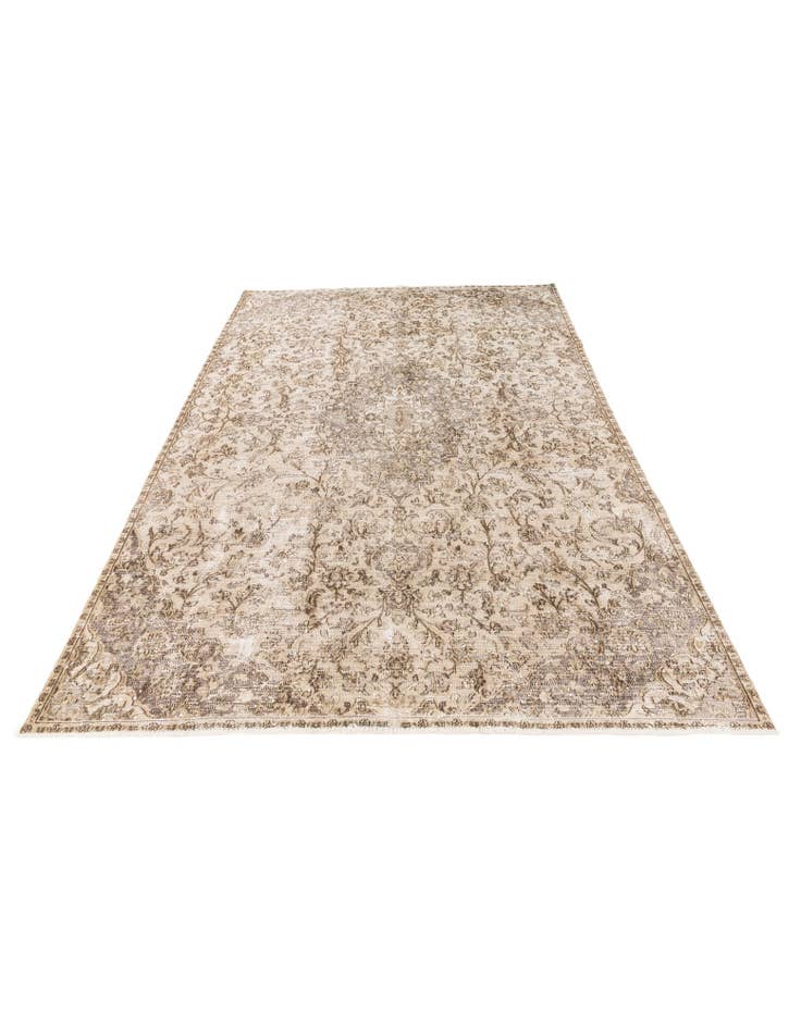 Detail image of 6' 7 x 9' 6 Hand Knotted Ultra Vintage Persian Wool Rug