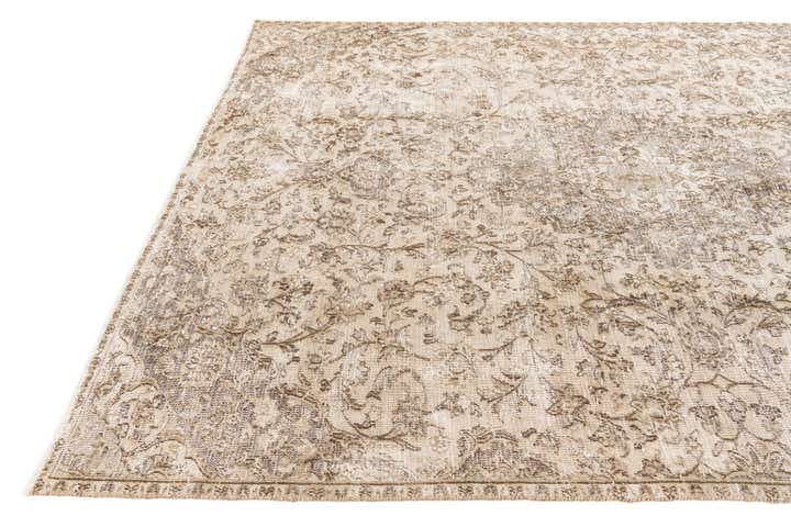 6' 7 x 9' 6 Hand Knotted Ultra Vintage Persian Wool Rug