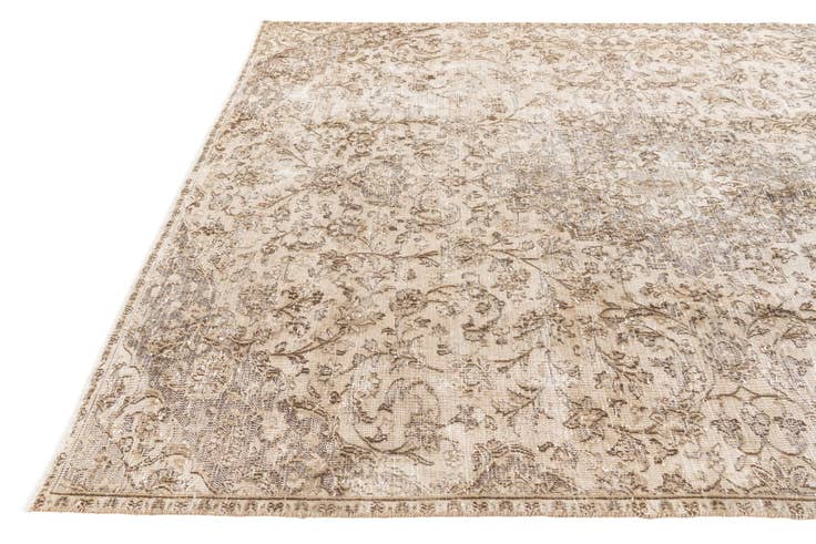 Detail image of 6' 7 x 9' 6 Hand Knotted Ultra Vintage Persian Wool Rug