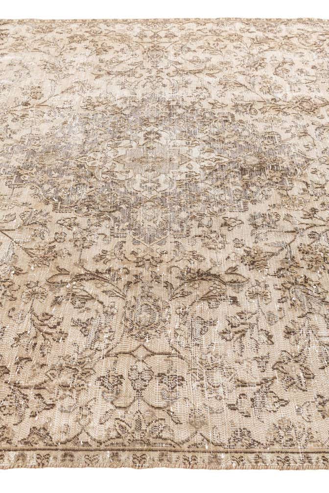 6' 7 x 9' 6 Hand Knotted Ultra Vintage Persian Wool Rug