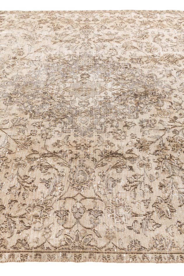 Detail image of 6' 7 x 9' 6 Hand Knotted Ultra Vintage Persian Wool Rug