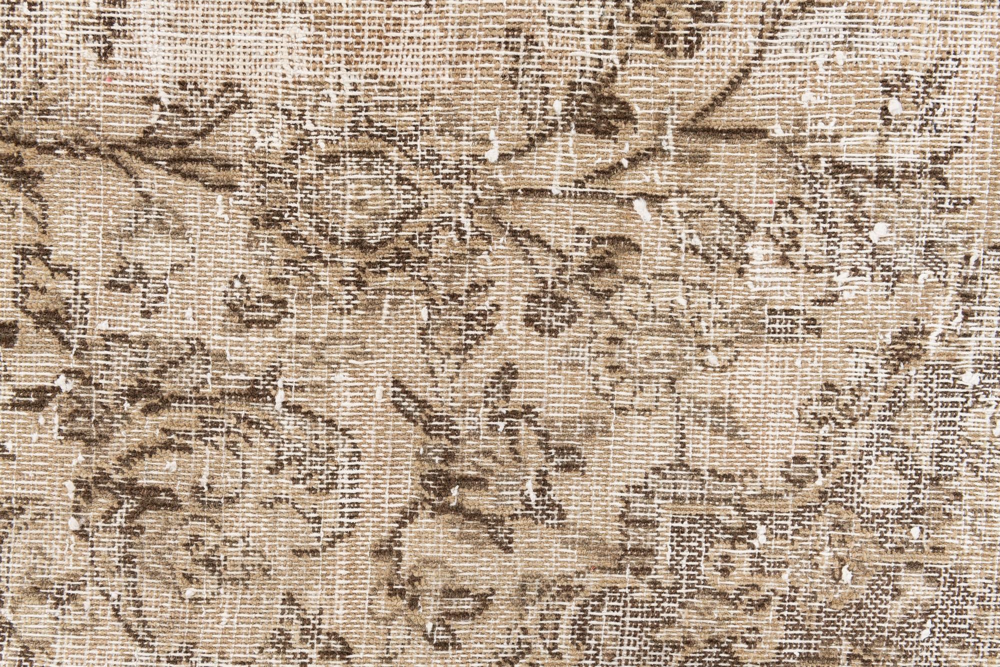 6' 7 x 9' 6 Hand Knotted Ultra Vintage Persian Wool Rug