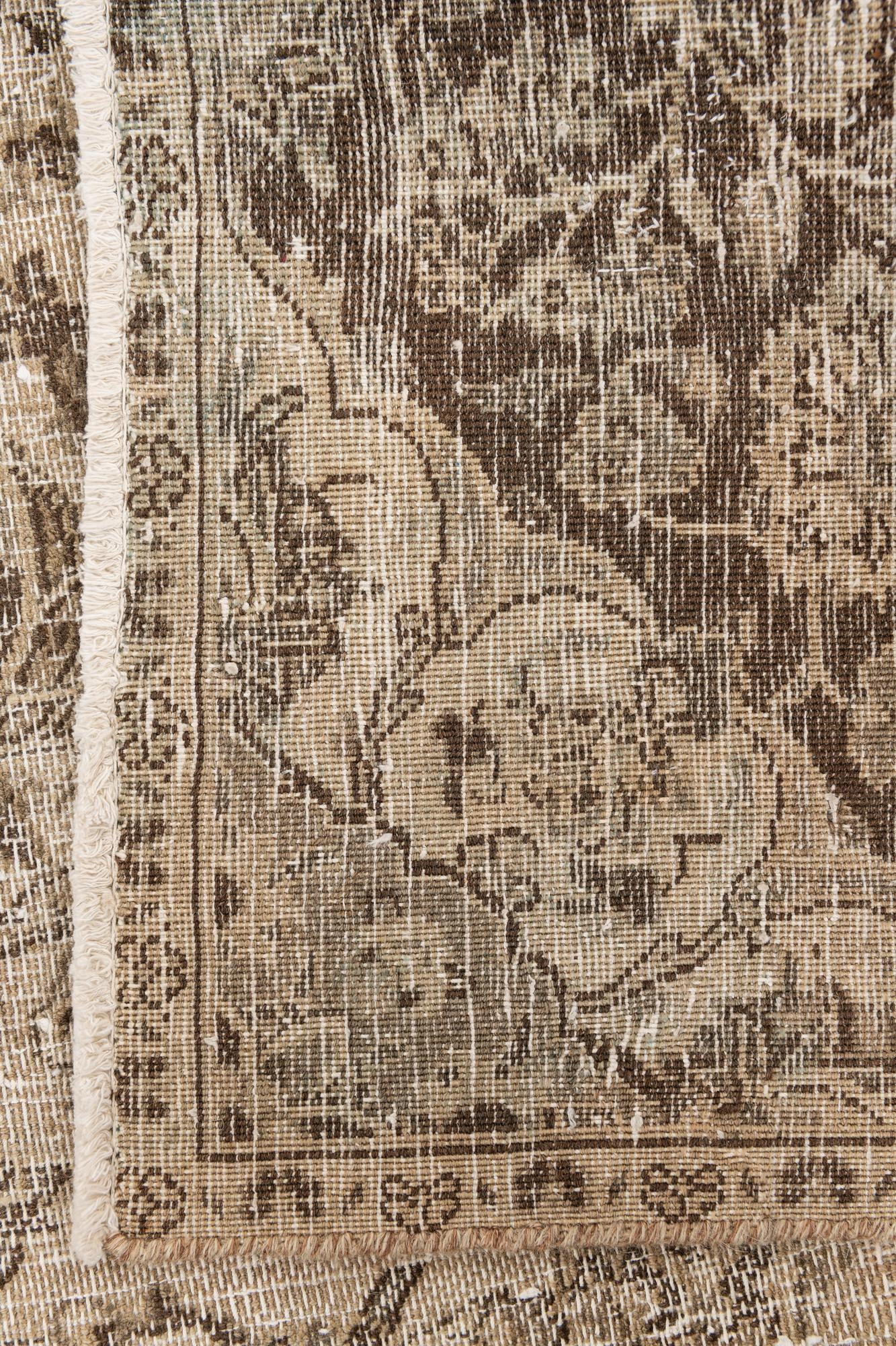 6' 7 x 9' 6 Hand Knotted Ultra Vintage Persian Wool Rug
