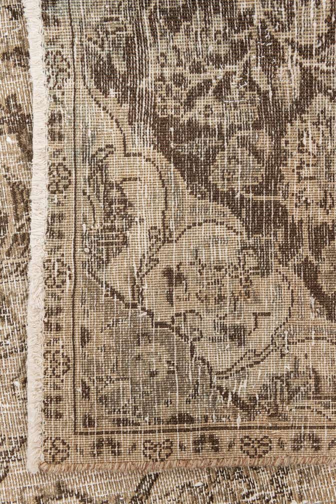 6' 7 x 9' 6 Hand Knotted Ultra Vintage Persian Wool Rug