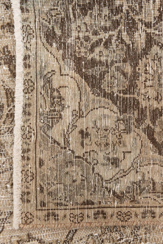 Detail image of 6' 7 x 9' 6 Hand Knotted Ultra Vintage Persian Wool Rug