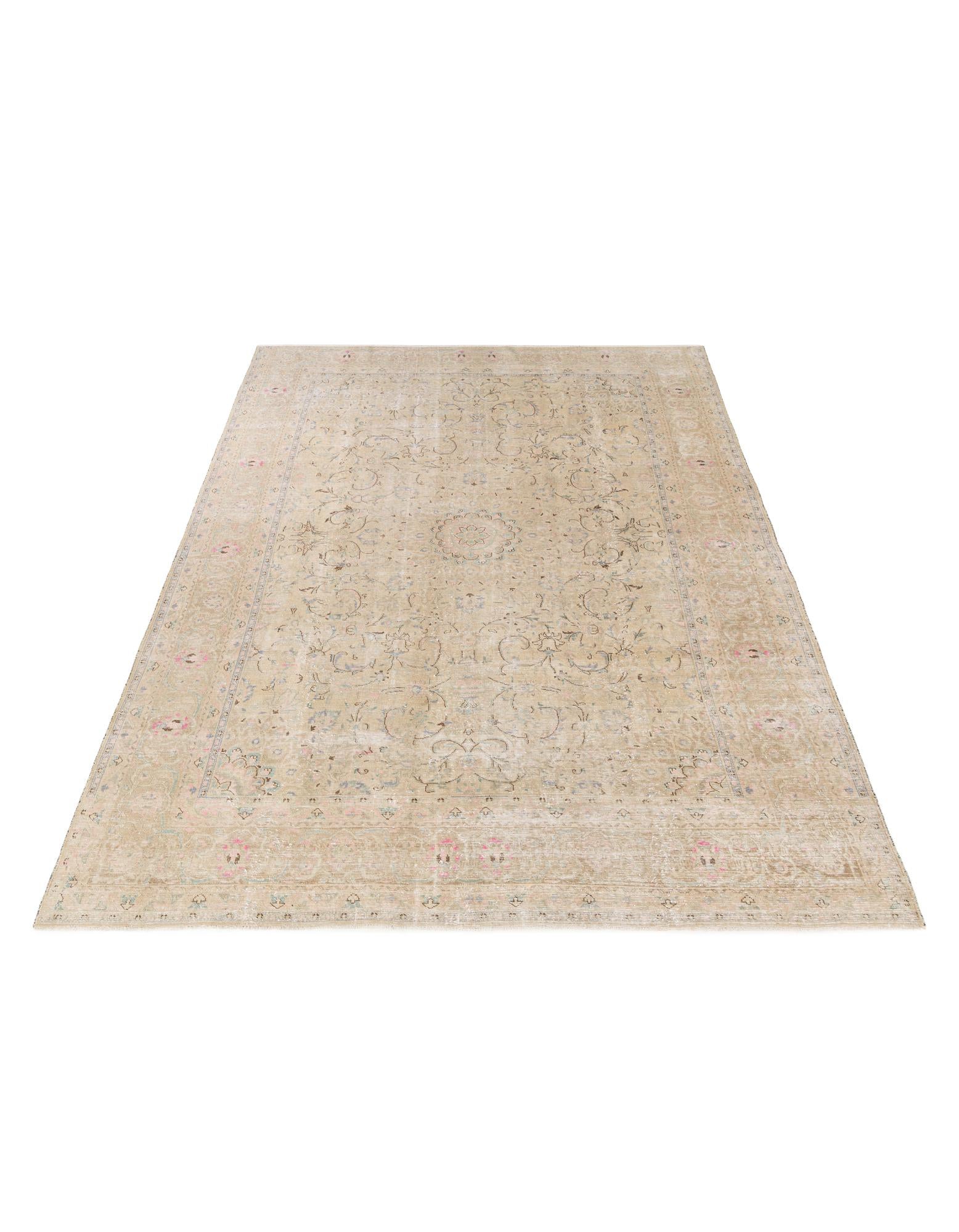 9' 3 x 12' 4 Hand Knotted Ultra Vintage Persian Wool Rug