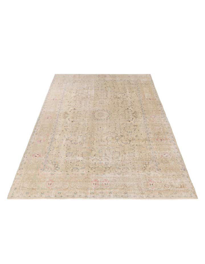 9' 3 x 12' 4 Hand Knotted Ultra Vintage Persian Wool Rug