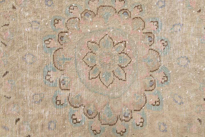 9' 3 x 12' 4 Hand Knotted Ultra Vintage Persian Wool Rug