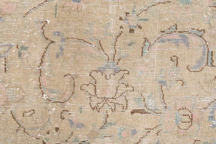 9' 3 x 12' 4 Hand Knotted Ultra Vintage Persian Wool Rug