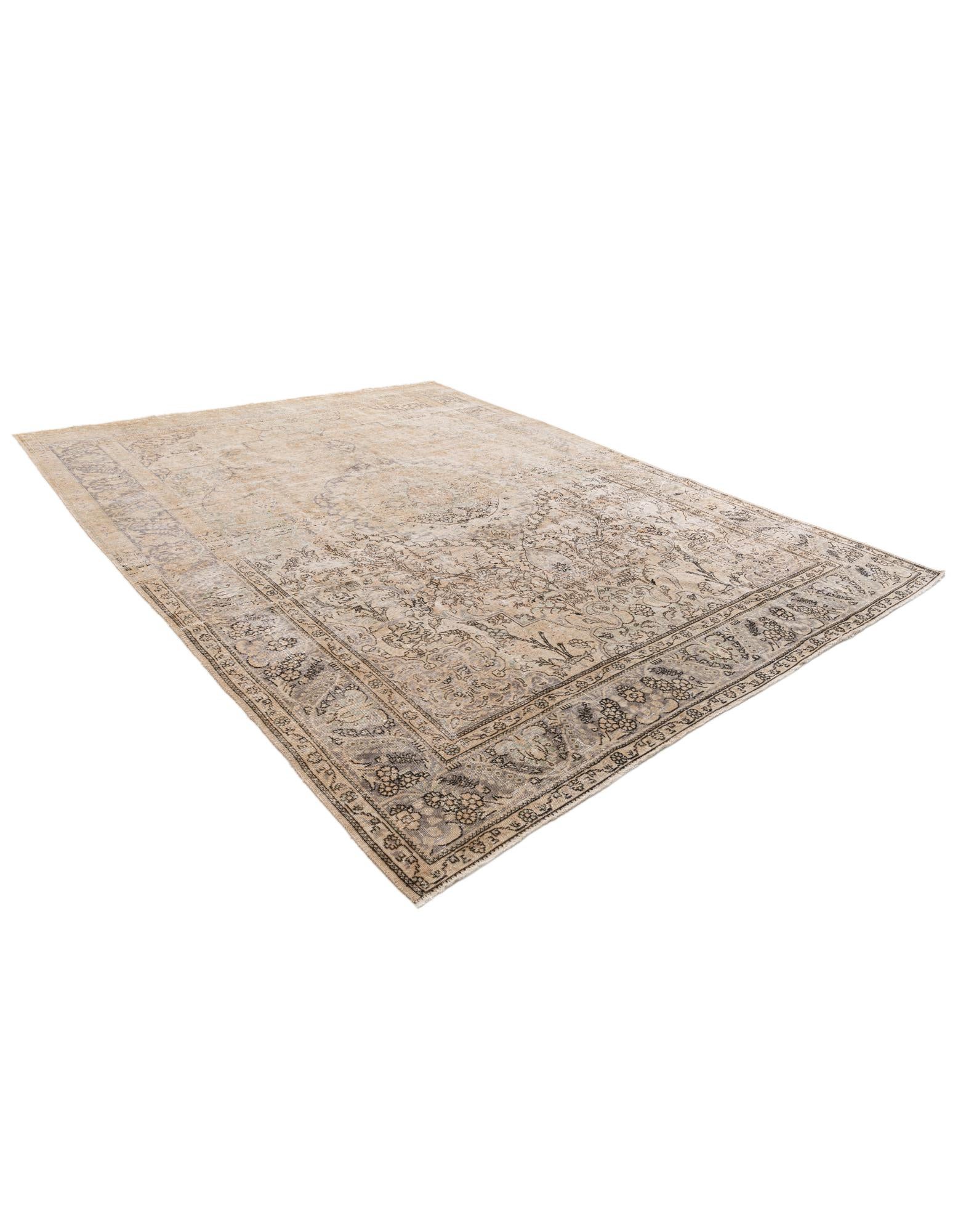 9' 8 x 12' 8 Hand Knotted Ultra Vintage Persian Wool Rug