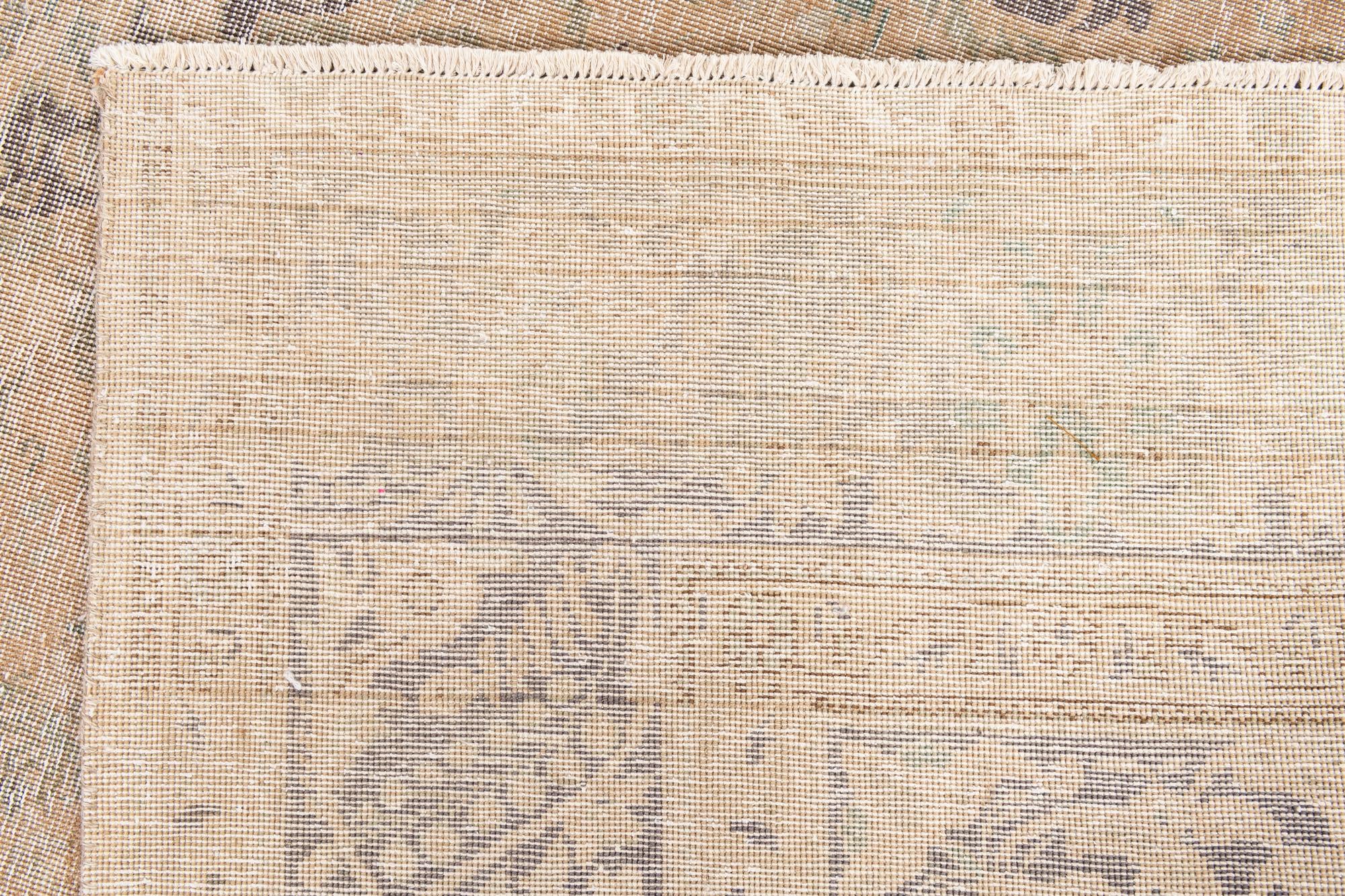 9' 8 x 12' 8 Hand Knotted Ultra Vintage Persian Wool Rug