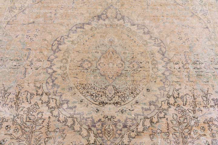 9' 8 x 12' 8 Hand Knotted Ultra Vintage Persian Wool Rug