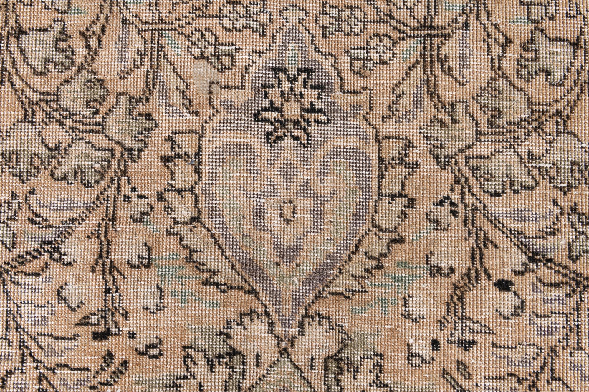 9' 8 x 12' 8 Hand Knotted Ultra Vintage Persian Wool Rug