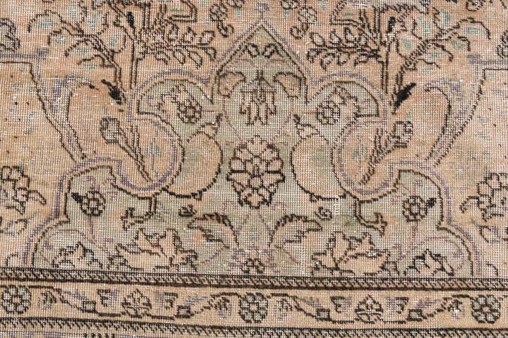 9' 8 x 12' 8 Hand Knotted Ultra Vintage Persian Wool Rug