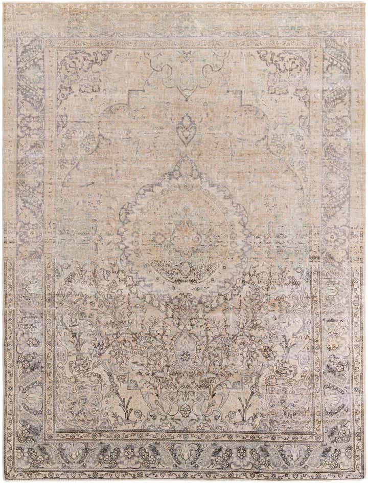 9' 8 x 12' 8 Hand Knotted Ultra Vintage Persian Wool Rug