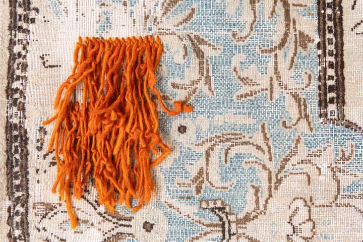 9' 8 x 13' 10 Hand Knotted Ultra Vintage Persian Wool Rug