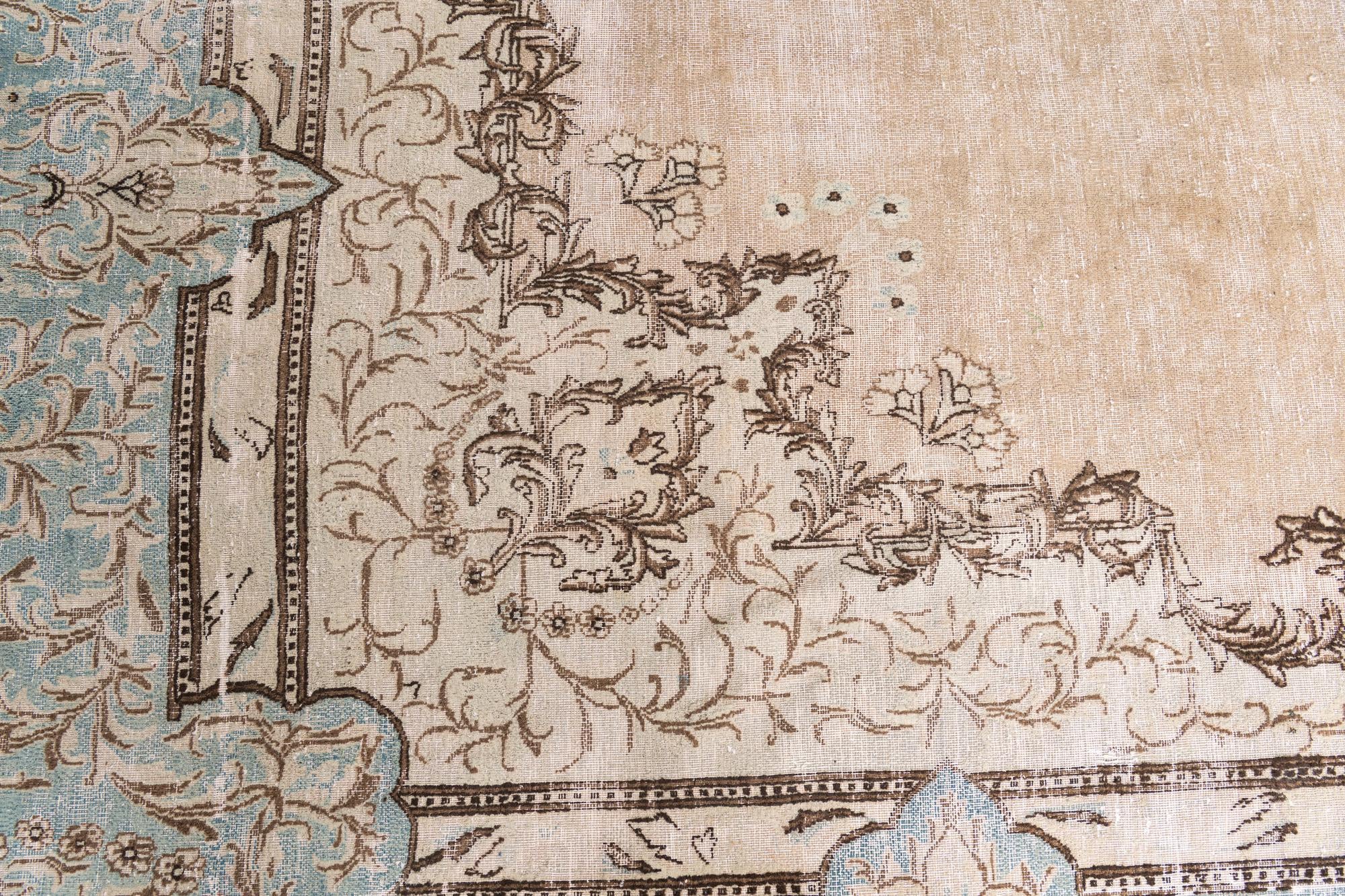 9' 8 x 13' 10 Hand Knotted Ultra Vintage Persian Wool Rug
