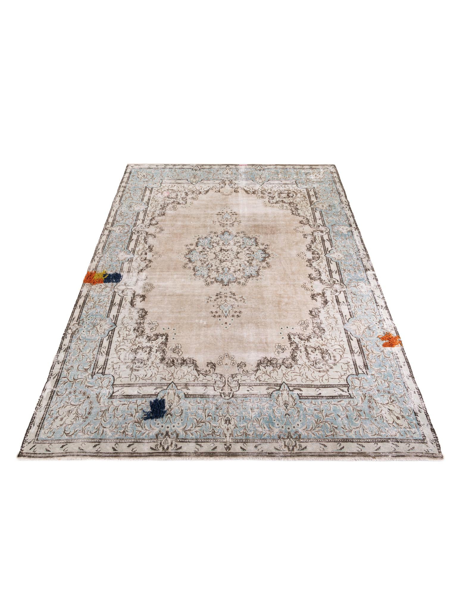 9' 8 x 13' 10 Hand Knotted Ultra Vintage Persian Wool Rug