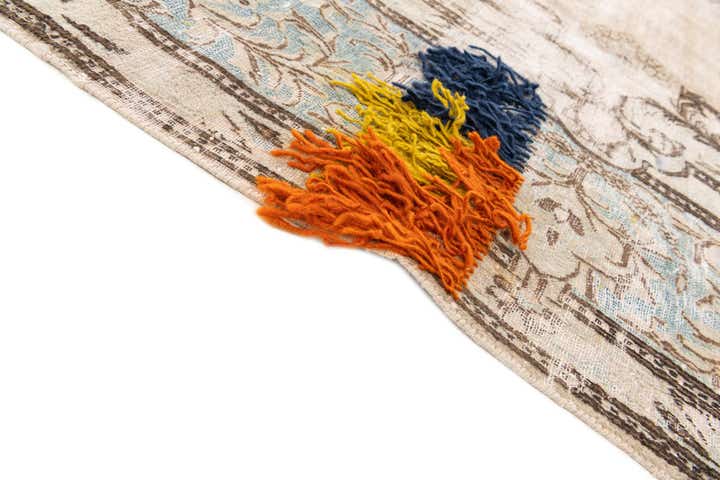 9' 8 x 13' 10 Hand Knotted Ultra Vintage Persian Wool Rug