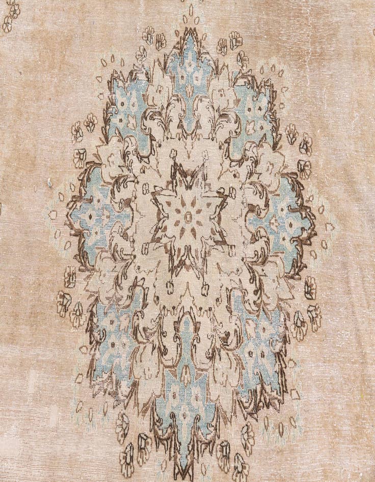 Detail image of 9' 8 x 13' 10  Hand Knotted Ultra Vintage Persian Wool Rug