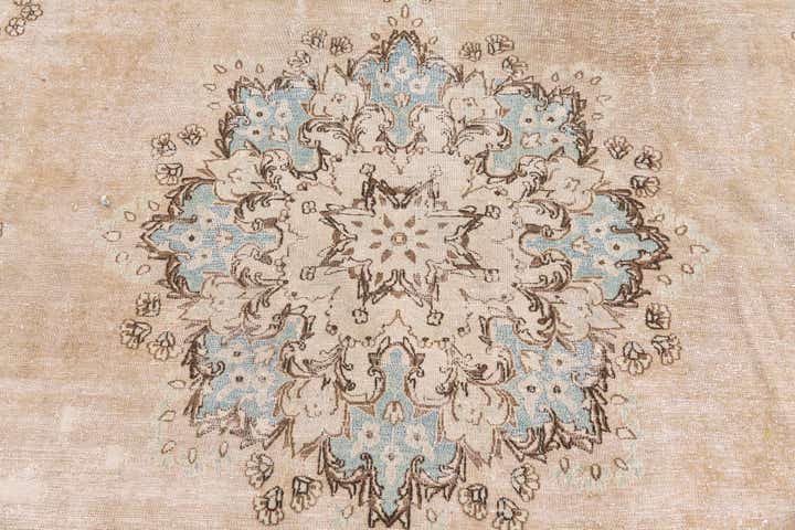 9' 8 x 13' 10 Hand Knotted Ultra Vintage Persian Wool Rug