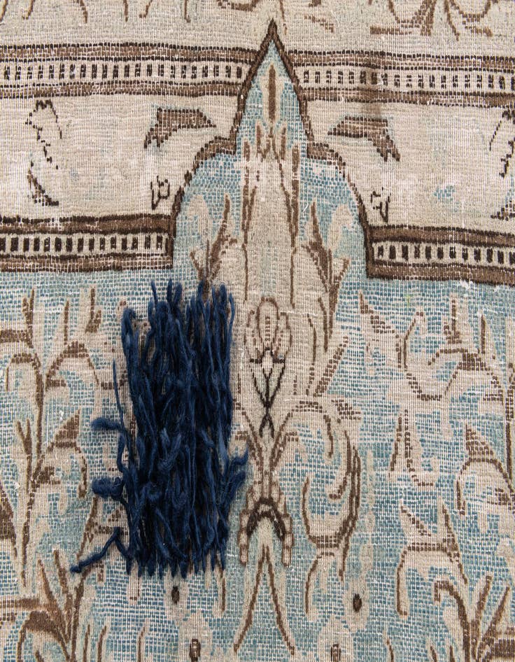 Detail image of 9' 8 x 13' 10  Hand Knotted Ultra Vintage Persian Wool Rug
