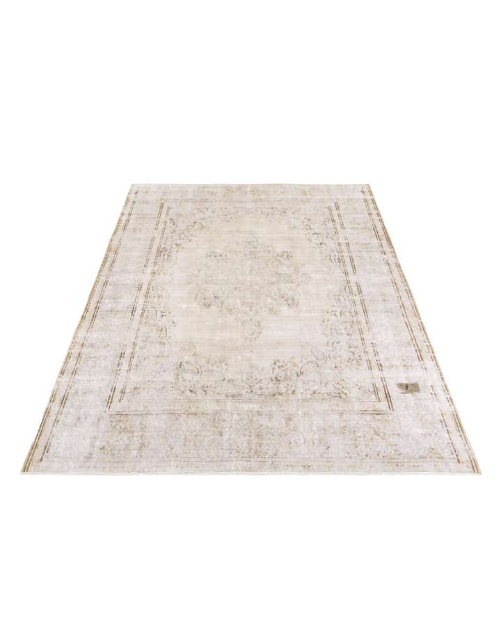 9' 10 x 12' 9 Hand Knotted Ultra Vintage Persian Wool Rug