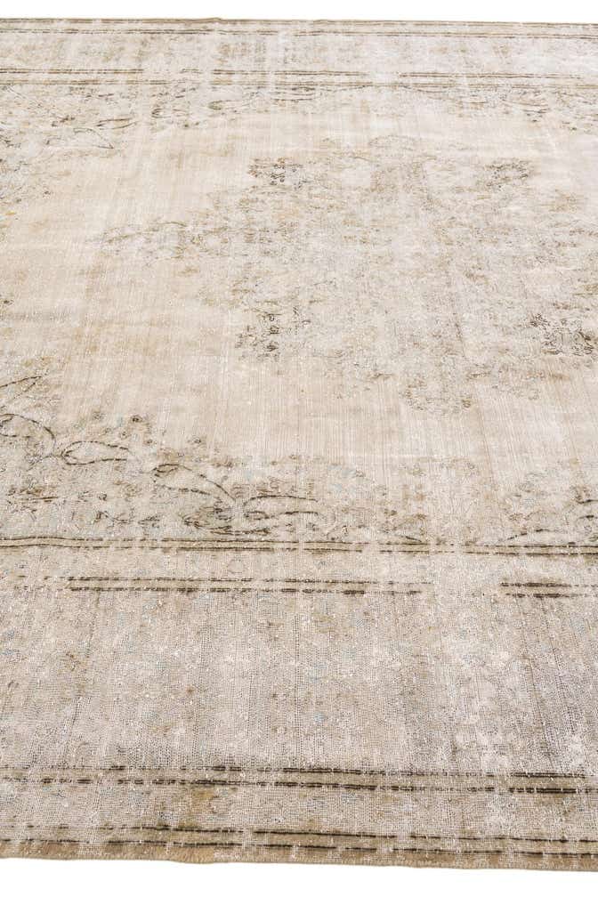 9' 10 x 12' 9 Hand Knotted Ultra Vintage Persian Wool Rug