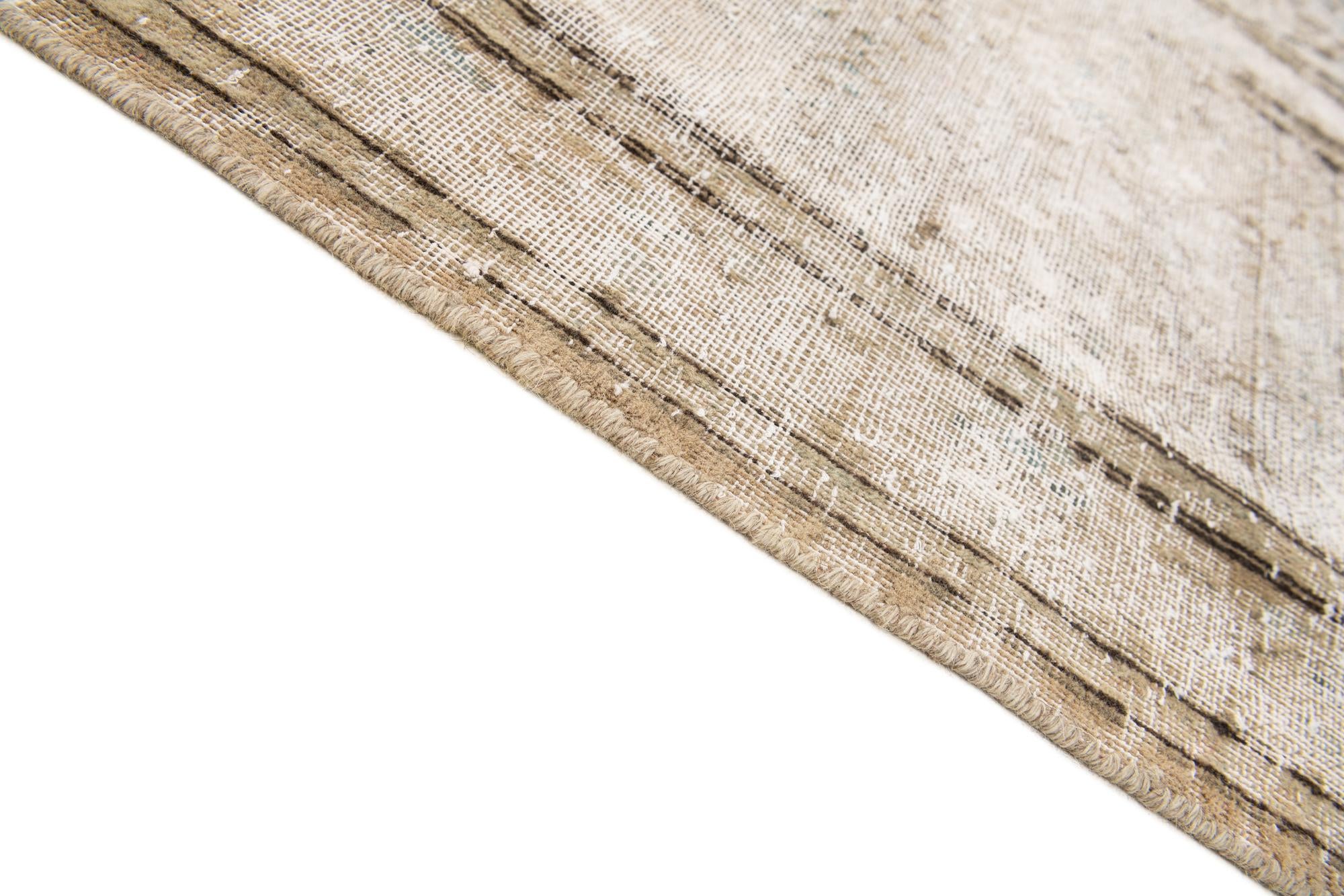 9' 10 x 12' 9 Hand Knotted Ultra Vintage Persian Wool Rug