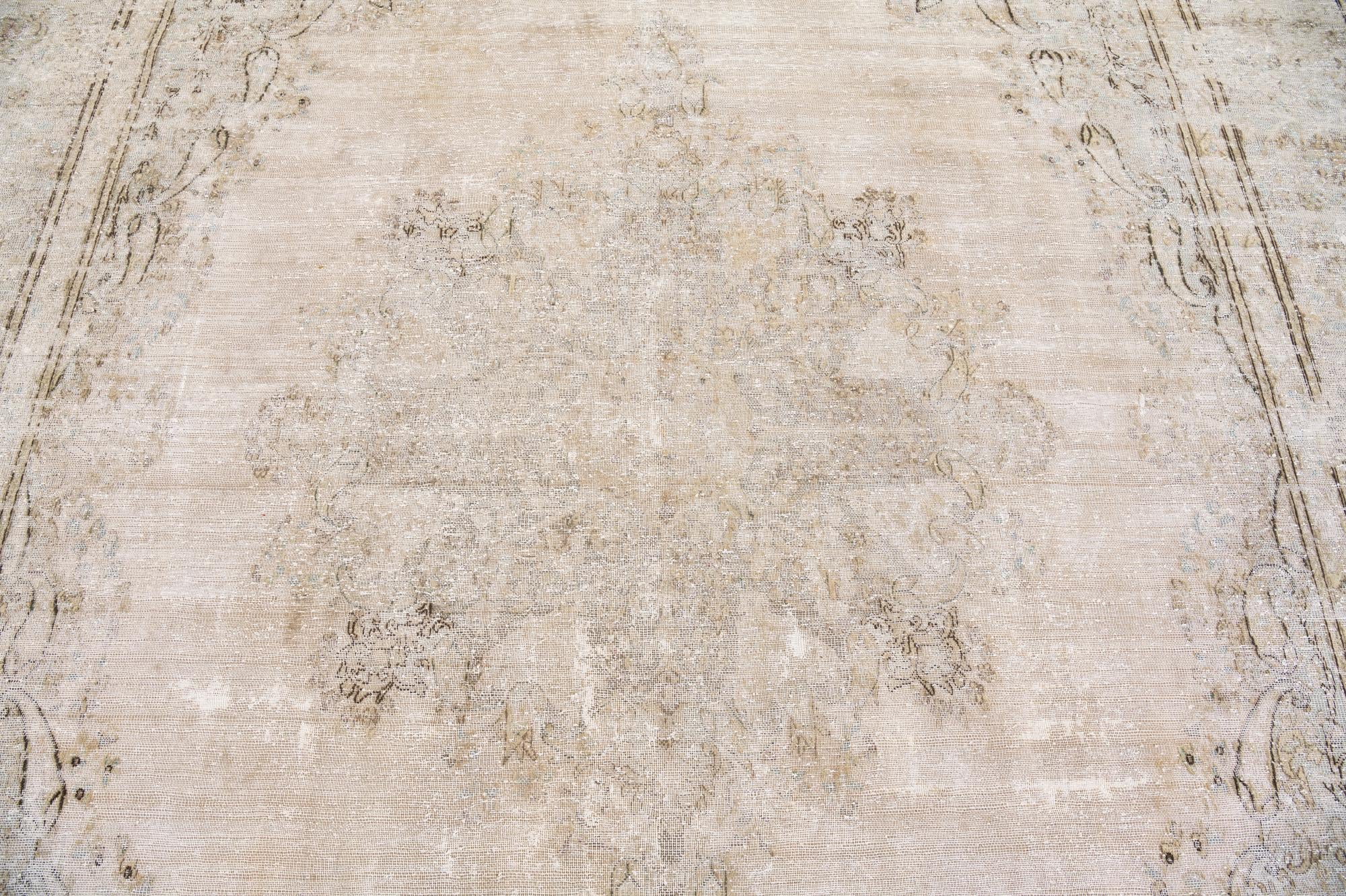 9' 10 x 12' 9 Hand Knotted Ultra Vintage Persian Wool Rug