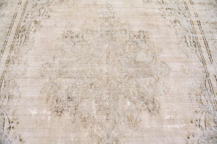 9' 10 x 12' 9 Hand Knotted Ultra Vintage Persian Wool Rug