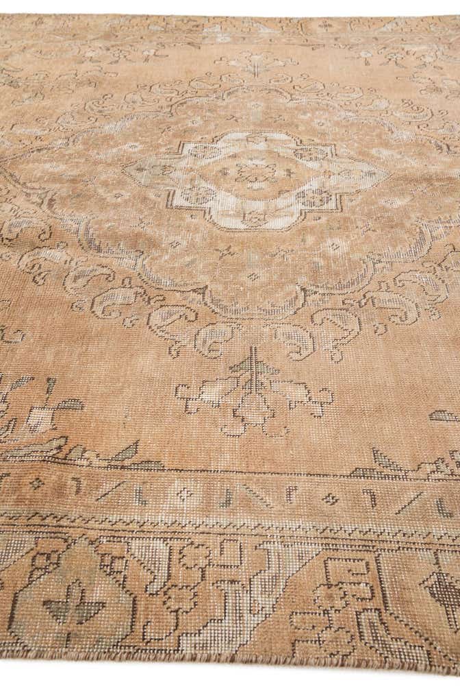 6' x 9' 6 Hand Knotted Ultra Vintage Persian Wool Rug