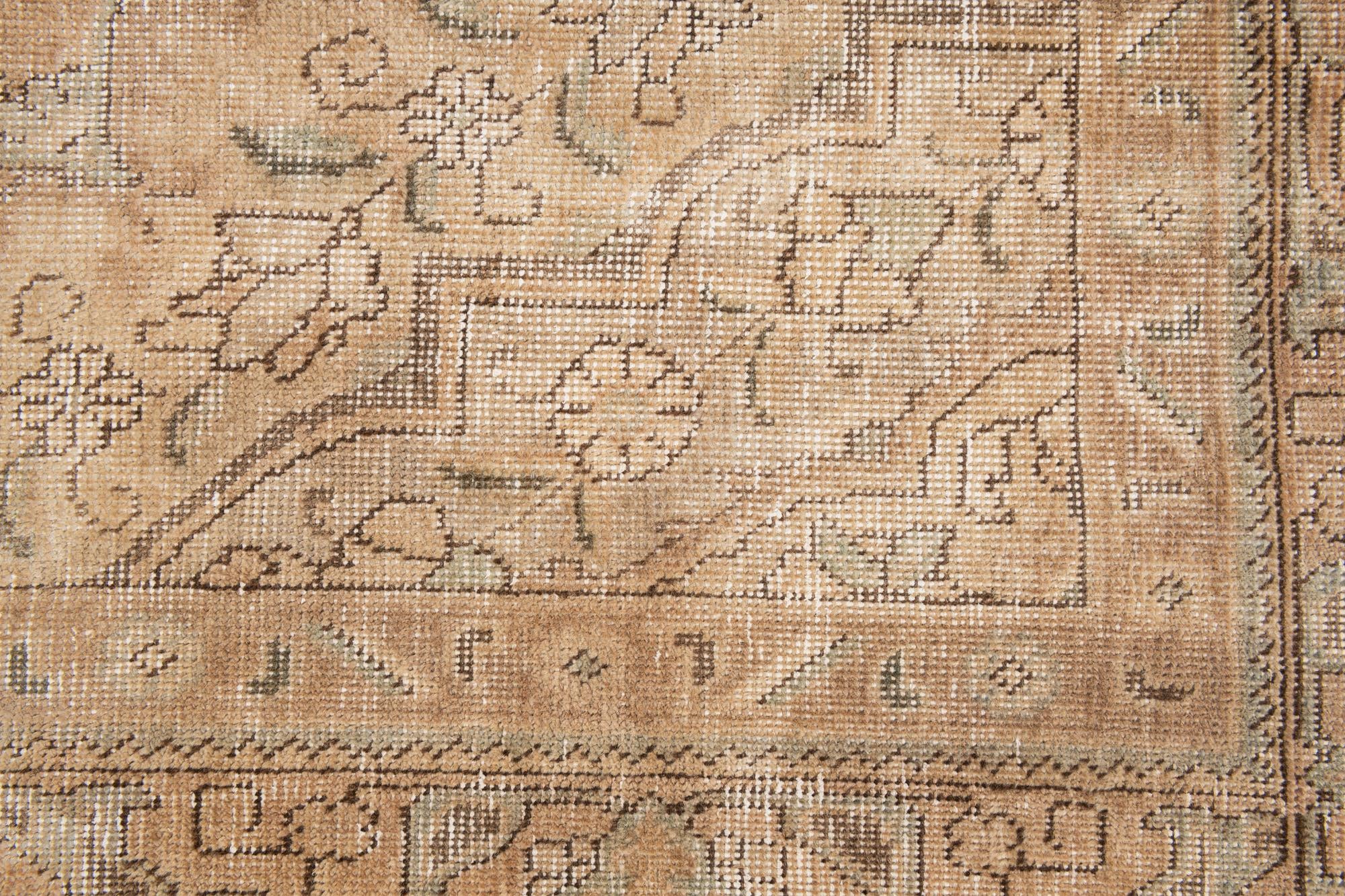 6' x 9' 6 Hand Knotted Ultra Vintage Persian Wool Rug